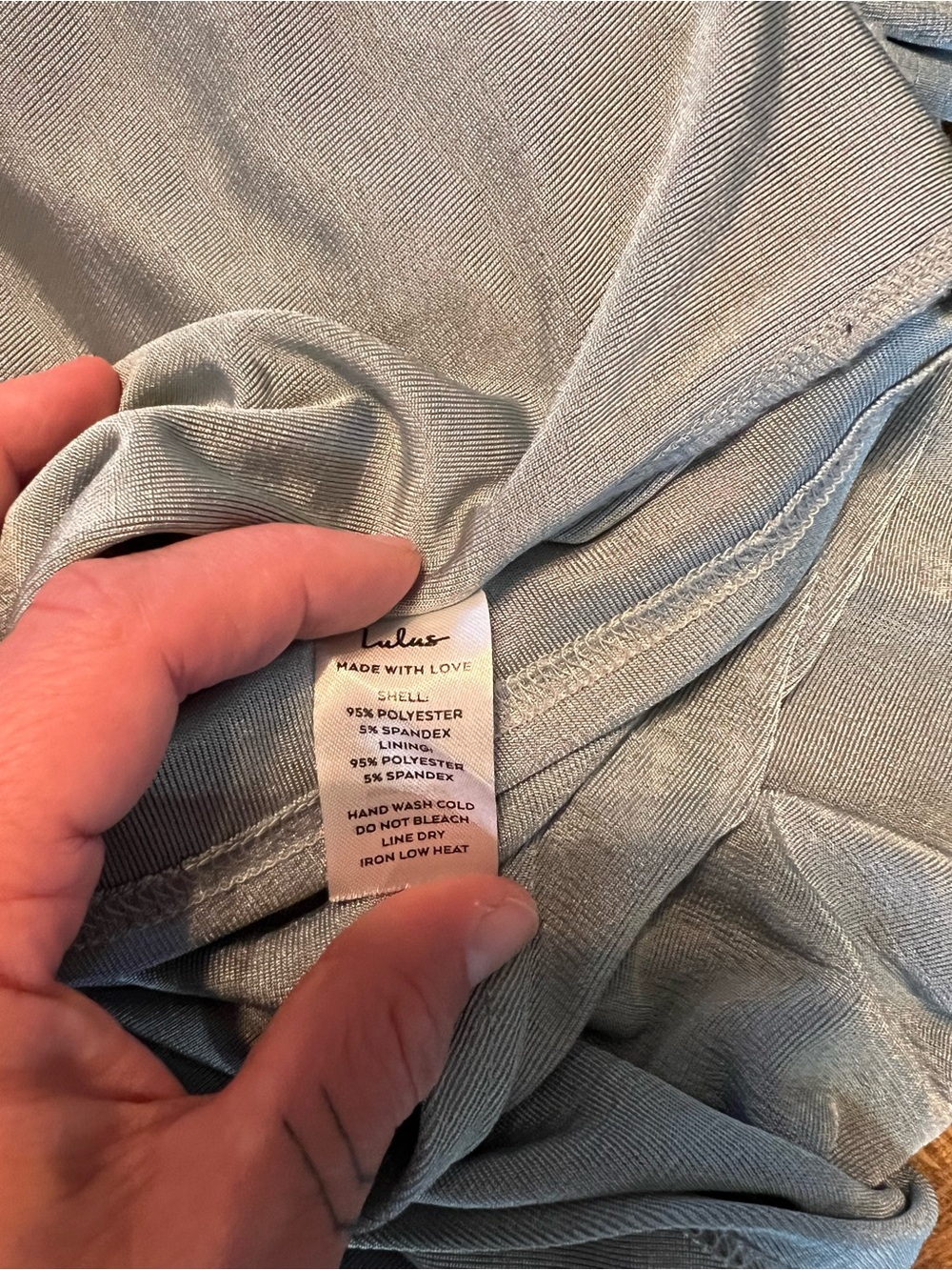 Lulu's Light Green/Blue Ruched Maxi Dress - Picture 6 of 6